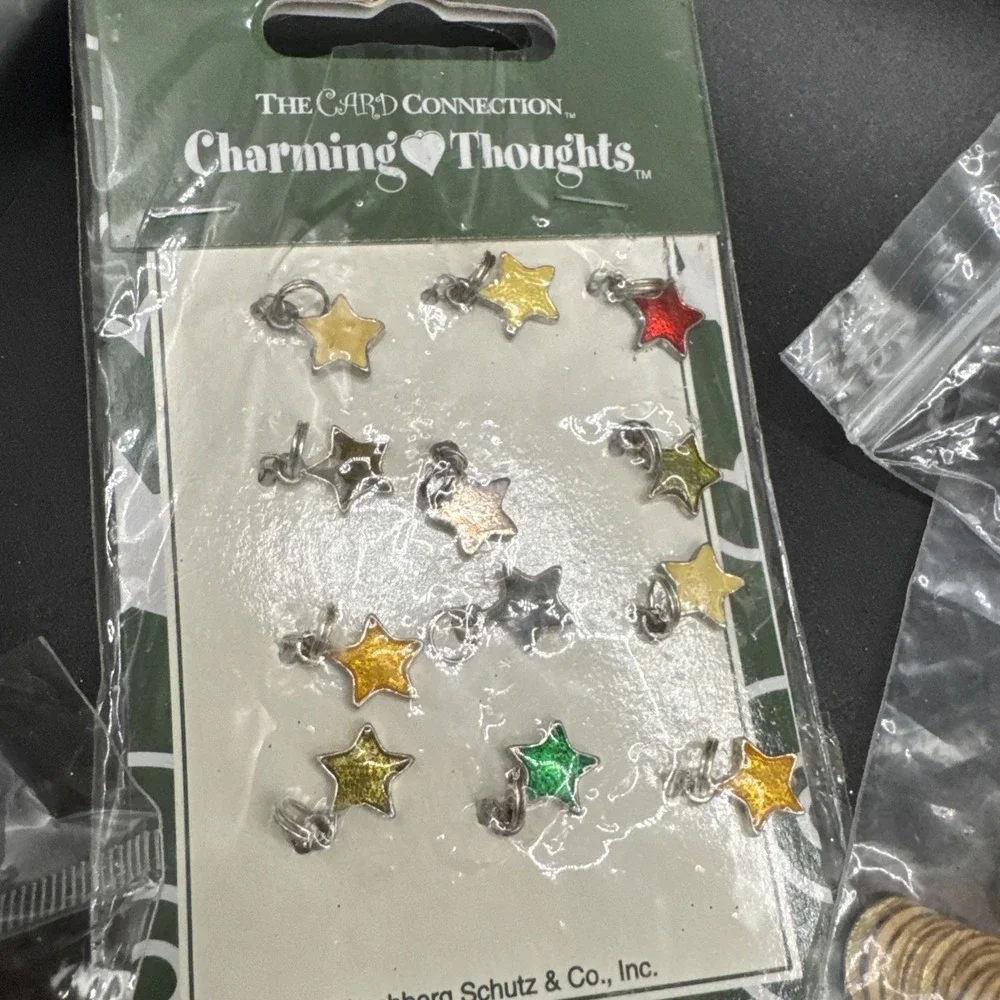 Bundle Of Scrapbooking / Crafting Supplies - ‎ Charms Beads Stickers
